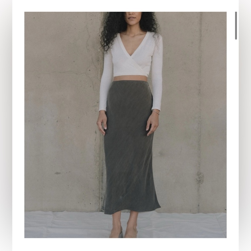 Ozma Grace Slip Skirt Tobacco